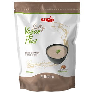 PLUS VEGAN SALTY FUNGHI SNEP in busta da 1000g per dieta vegana