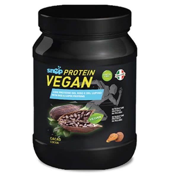VEGAN RISO E LUPINO PROTEIN CACAO SNEP, l'integratore proteico vegetale al cacao di Snep