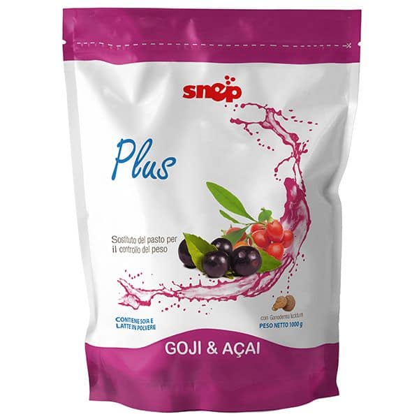 PLUS GOJI & ACAI 1000g SNEP PLUS GOJI & ACAI 1000g SNEP frullato sostituto pasto per controllo peso